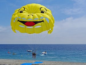 Parasailing in Nice France French Riviera